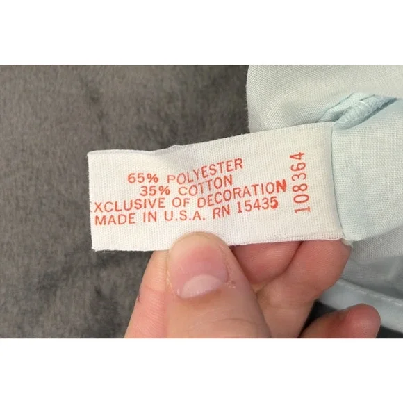 Vintage Gilead Light Blue Summer Robe & Nightgown Floral Embroidery Medium Chrty - Picture 8 of 16